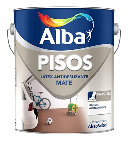 Alba Pisos Antideslizante  4  Lt Colores