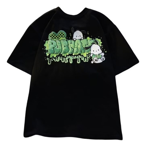Camiseta Hip Hop Con Bonito Estampado Pochacco Dog Sanrio Fa