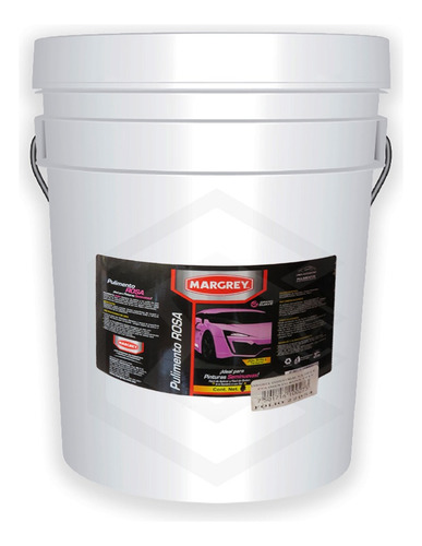 Cubeta Pulimento 19lt Blanco,rojo,rosa Alto Brillo A Color Rosa