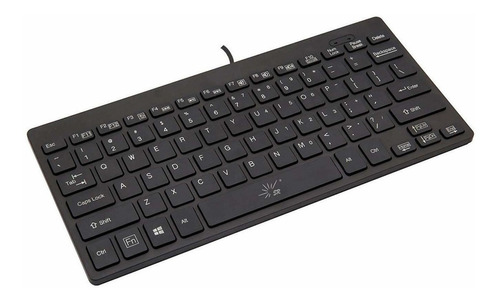 Sr Mini Teclado Alámbrico Thin Luz 78 teclas Multimedia U