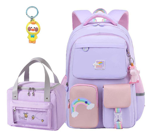 Juego De 3 Mochilas Modernas, Bonitas Y Sencillas, Con Bolsa