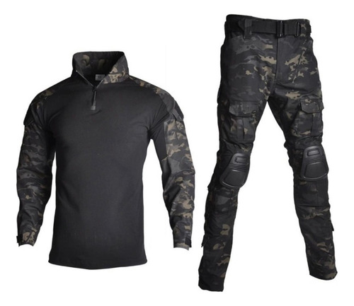 Tenida Combat Shirt Tactica Militar Airsoft Con Protecciónes