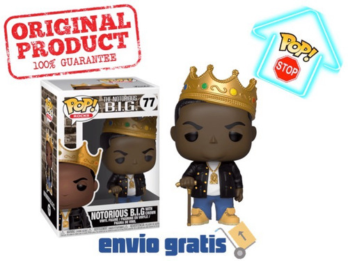 Pop! Funko Notorious B.i.g. With Crown #77