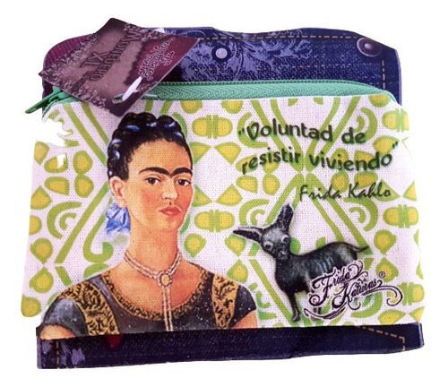 Monedero Ecológico Modelo Frida Kahlo - Xolo