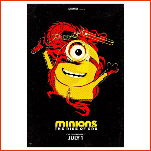 Poster Minions Rise Of Gru Kung Fu Art #2 - 40x60cm