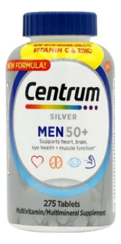 Centrum Silver Men 50+ 275 Tabletas Vitaminas Minerales Usa