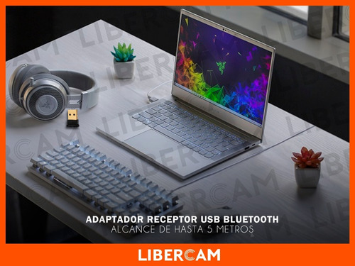 Imagen 9 de 10 de Adaptador Receptor Usb Bluetooth 5.0 Dongle Pc Notebook