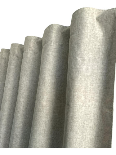 Pack 4 Jgos Cortinas Lino Blackout 210x135 Beige Claro