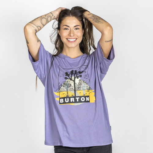 Polera M/c Mujer Ashmore Morado Burton