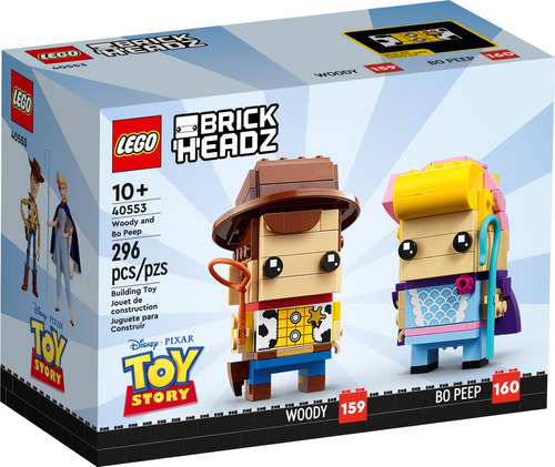 Lego Brick Headz Toy Story Woody E Bo Peep 40553 Quantidade De Peças 296