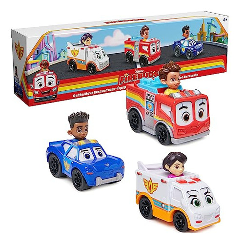 , On The Move Rescue Team, 3 Pk Diecast Metal Toy Car: ...