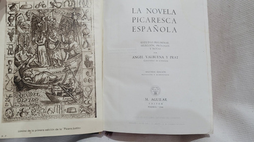 Imagen 4 de 8 de La Novela Picaresca Española Valbuena Y Prat Aguilar 1946