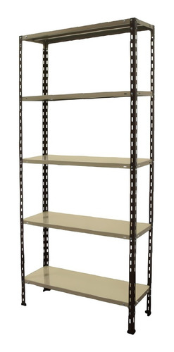 Imagen 2 de 4 de Estanteria Metalica 90x60x200 Tisera Oficina 60 Kg 209060