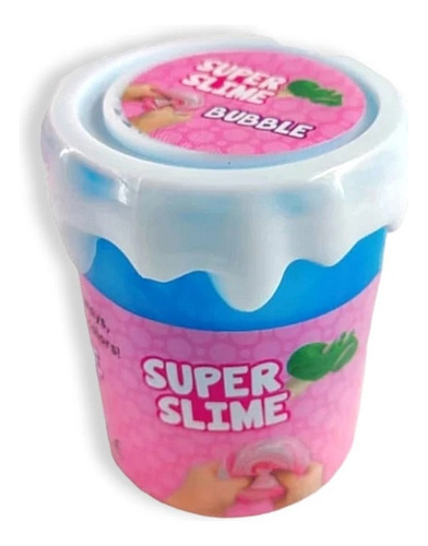 Imagen 2 de 4 de Super Slime Bubble Unicornio En Pote Playking