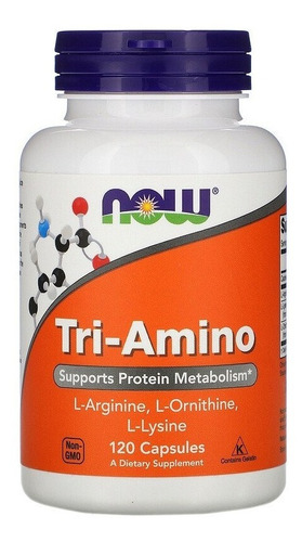 Now Foods Aminoácidos Tri-amino 120 Capulas Sin sabor