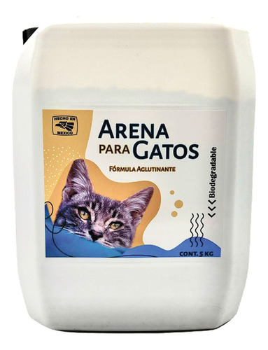 Galón De Arena Para Gato, Súper Aglutinante 5kg