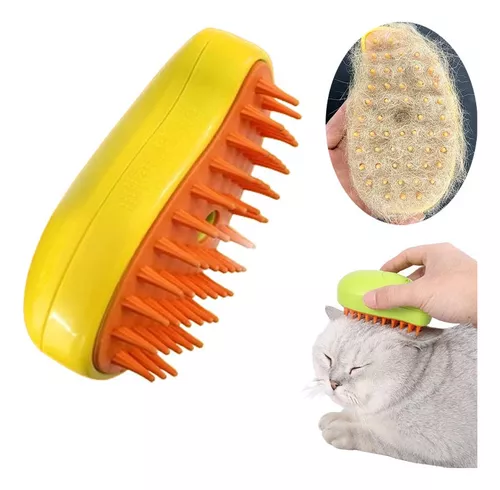 Cepillo de vapor para gatos, cepillo de vapor para gatos, cepillo de vapor  3 en 1, cepillo de vapor para gatos autolimpiante, cepillo para gatos al
