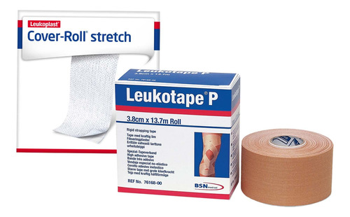 Leukotape P Sports Tape Tan 1 1/2  X 15 Yds & Cover-roll Ad