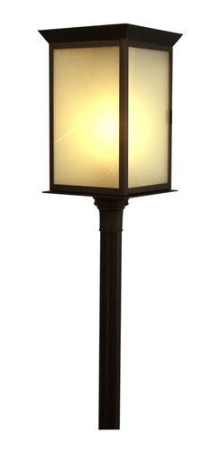 Farol Columna  Exterior Poste Iluminacion Para Jardin Led