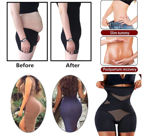 Braguitas Moldeadoras De Cintura Alta Para Mujer, Tamaño Tum