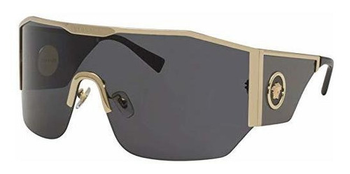 Versace V87 Dorado Ve2220 Visor Lentes De Cristal G3mdp