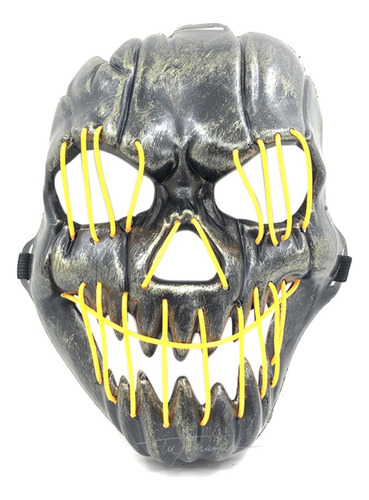 Mascara Led Espeluznante 1 Unidad     18 X 23 Cm Halloween