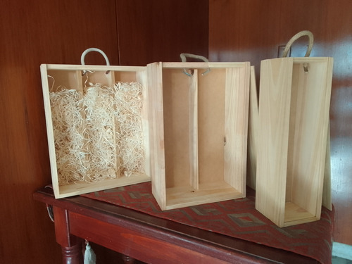 Lote De Tres Cajas Estuche Para Vinos