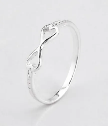comprar Anillo Infinito De Corazón En Plata 925  . Inspira Joyas