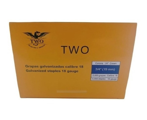 Grapa Neumatica 3/4 Cal. 18 Corona 1/4 Two