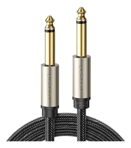Cable de audio macho Ugreen de 6,35 mm para guitarra y guitarra de 2 m, negro