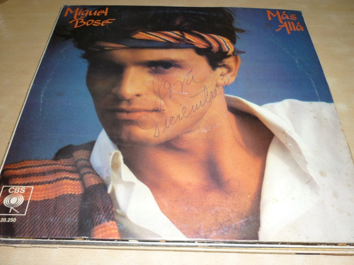 Miguel Bose Mas Alla Vinilo Impecable Tapa Escrita