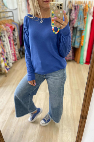 Imagen 7 de 10 de Sweaters De Hilo Colores Mujer The Big Shop