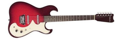 Plateado Clasico 1449rsfb Guitarra Electrica Rojoplata Fla