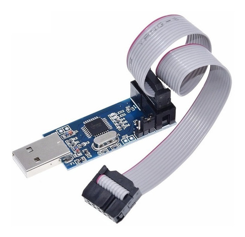 Programador Usbasp Usbisp Asp Isp+adaptador 10 - 6 Pines Atm