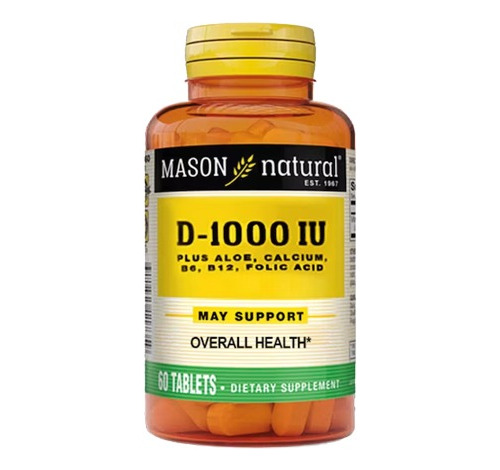 Vitamina D3 1000ui Plus Estructura & Huesos Fuertes 60tabs