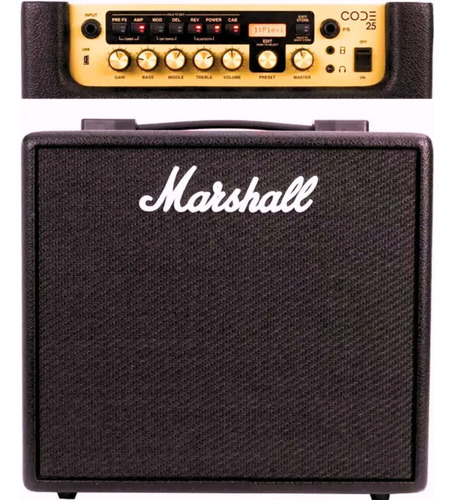 Amplificador Guitarra Marshall Code 25 Bluetooth 127v/220v