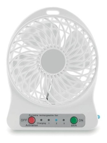 Ventilador Manual Portable- Bateria Recargable Incluida