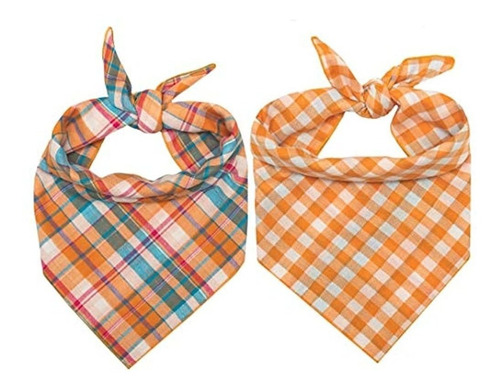 Willowear Plaid Perrito Pañuelos Accesorios De Estilo De Di