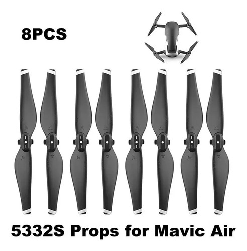 4 Pares 5332s Drones Palas De Hélices For Dji Mavic Air