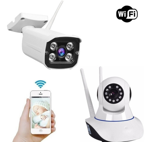 Pack X2 Camara Seguridad Interior Exterior 360° Wifi Ip65