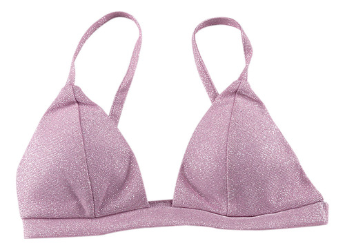 Ropa Interior Fina Y Brillante Con La Espalda Ahuecada Para