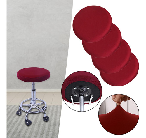 8x Cojín Para Taburete De Bar Duradero Suave Lavable Para