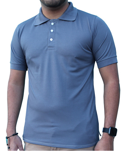 Playera Tipo Polo Hombre 100% Poliester 