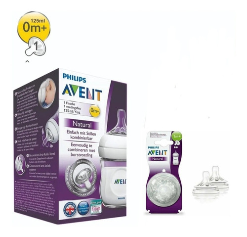 Set Recien Nacido Avent ®  Mamadera+tetinas