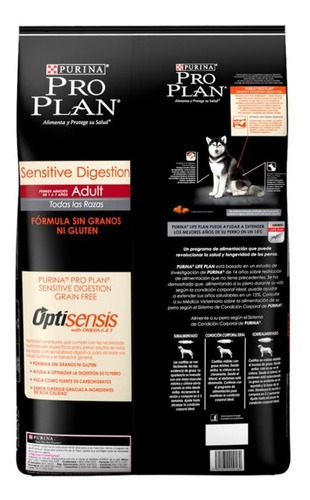 Imagen 3 de 5 de Pro Plan Sensitive Digestion Adulto Cordero De 10 Kg