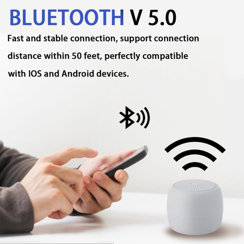 Camjoke Altavoz Inalámbrico Bluetooth Portátil, Sonido Estér Color Gris