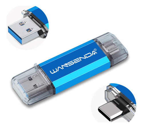 Wansenda Otg - Unidad Flash Usb 2 En 1 Usb Usb 3.0 Y Unidad