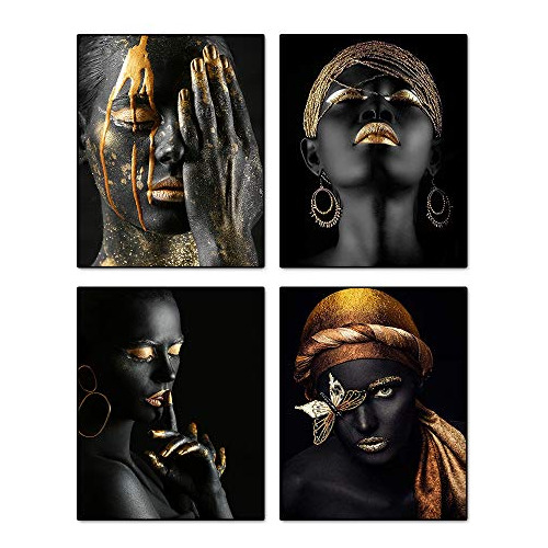Pintura De Arte Moderno Africano Americano Mujer Negra ...