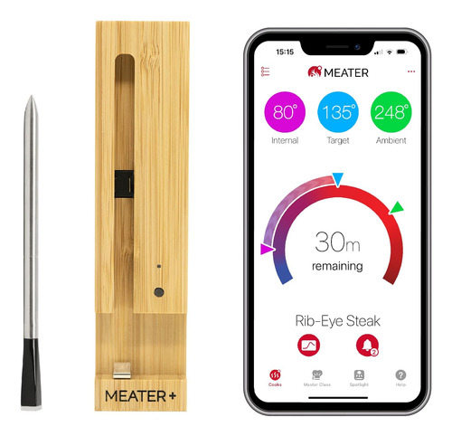 Meater Plus: Termómetro Inteligente Inalámbrico Para Carne D