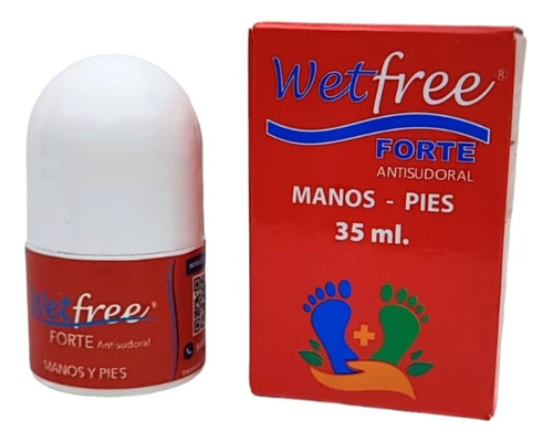 Wetfree Forte  Antitranspirante  Neutro Manos Y Pies 35ml.